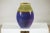 Ceramic Artisan Purple and Olive Green Glazed Ceramic Ovoid Vase with Drip Detail For Sale - Image 7 of 12