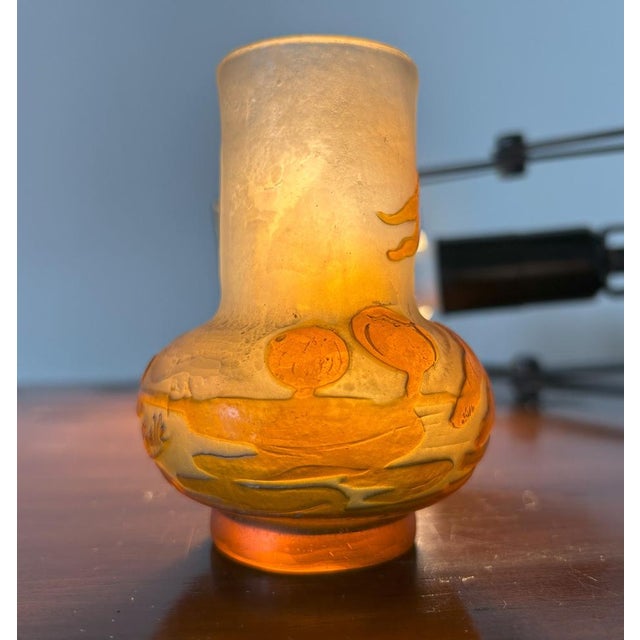 Small Glass Vase with Cameo Work by Emile Gallé, 1900s For Sale - Image 17 of 18