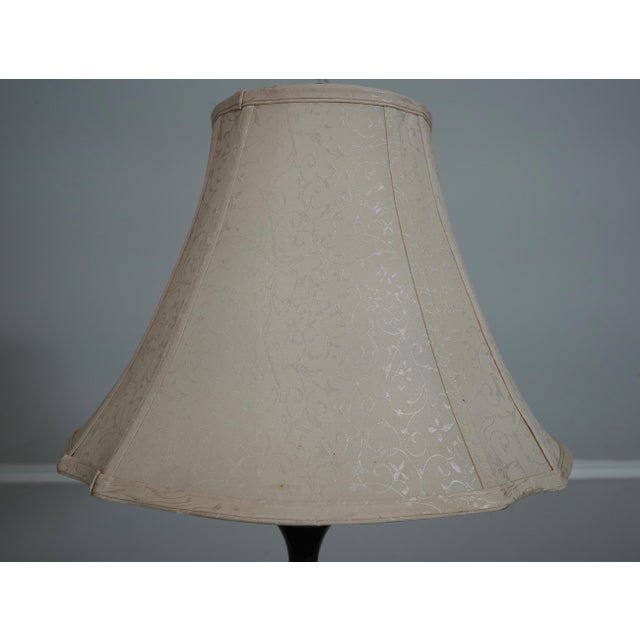 Modern Bulbous Ceramic & Brass Table Lamp For Sale In Philadelphia - Image 6 of 11