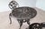 American Cast Iron Rose Garden Bistro Set, Mid-20th Century For Sale - Image 4 of 16