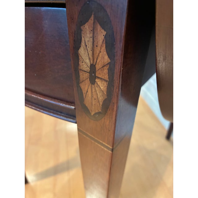 Brown Vintage Hickory Chair Pembroke Table For Sale - Image 8 of 10