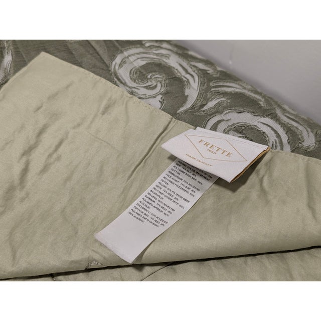 Frette Green Bedspread For Sale - Image 5 of 10