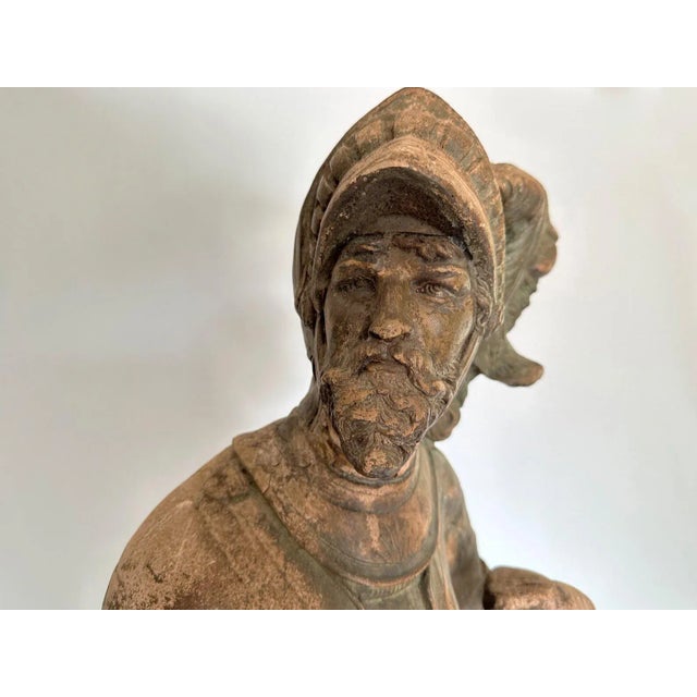 1900s Antique French Terracotta Garden Statue For Sale In Minneapolis - Image 6 of 8