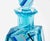 Blue Art Deco Czech Glass Liqueur Set attributed to Karel Palda, 1930s, Set of 5 For Sale - Image 8 of 9