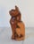 Mid-Century Hand-Carved Solid Wood Vintage Cat Sculpture For Sale In Milwaukee - Image 6 of 10
