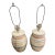 Vintage Ethan Allen Crackle Glaze Ceramic Table Lamps – Pair, Hand-Painted Striped Gourd Form - a Pair For Sale