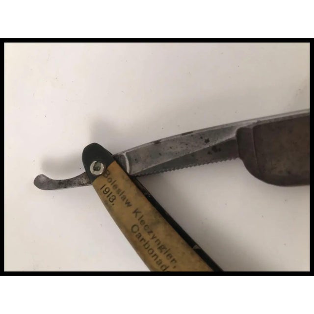 Wood Antique Custom Straight Razor Golden Rule Cutlery Grandpa Chic For Sale - Image 7 of 8