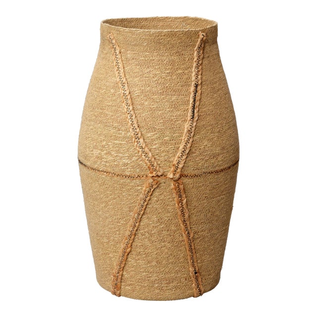 Jamie Young Dragonfly Seagrass Basket For Sale