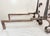 Rare Antique 19th Century Hand Wrought Iron Fireplace Firedogs Black Andirons For Sale - Image 10 of 13