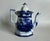 English Early English Flow Blue “Amoy” Teapot by Davenport, Circa 1844 For Sale - Image 3 of 12