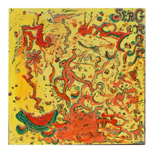 Original Abstract Painting on Canvas\ Signed Serg Graff, "Watermelon Rind" Coa