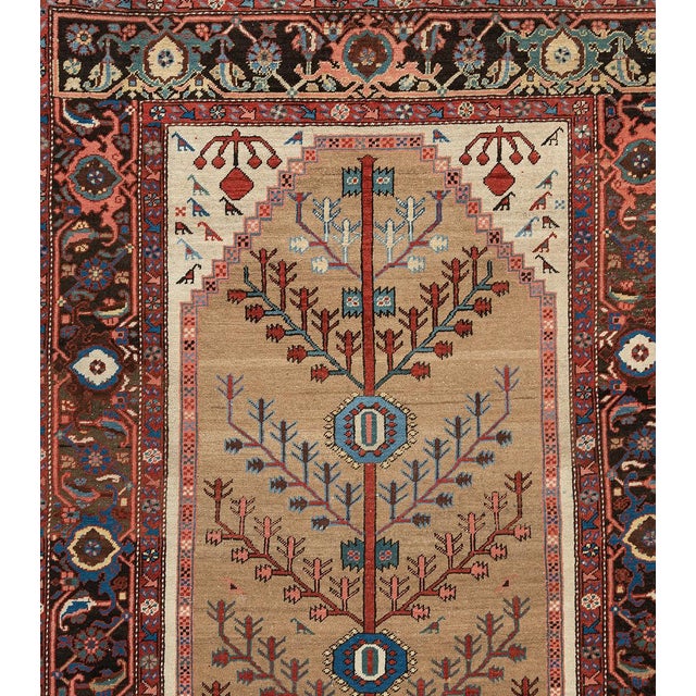 Textile Antique Camel Hair Area Rug, 4'6 X 6'6 For Sale - Image 7 of 8