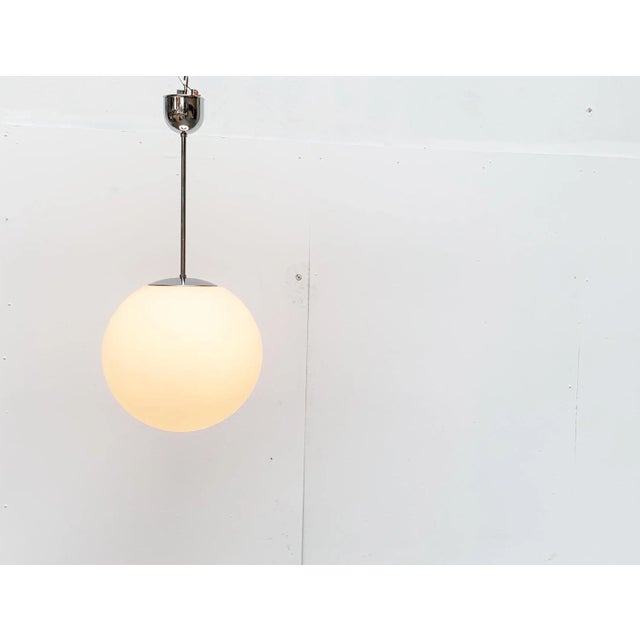 Vintage German Space Age Glass Ball Pendant Lamp from Limburg For Sale - Image 15 of 18