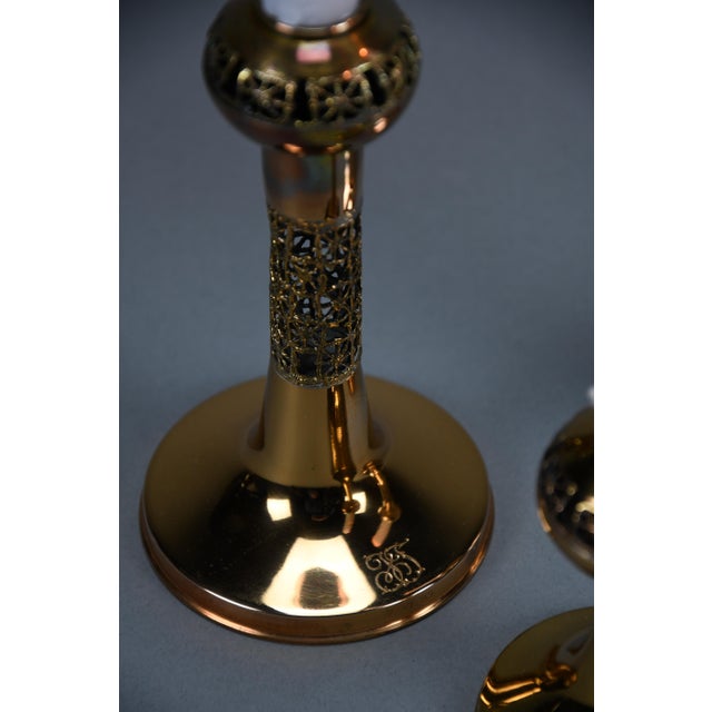 Vintage Scandinavian Modern Pitsi Copper Candlesticks by Pentti Sarpaneva for Turun Hopea, 1983, Set of 3 For Sale - Image 10 of 14