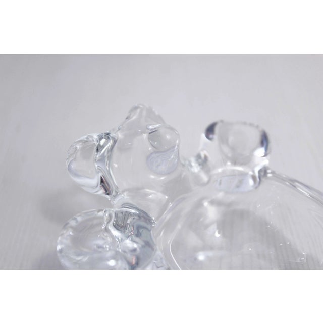 Mid-Century Crystal Teddy Bear Ashtray from Vannes Le Châtel For Sale - Image 3 of 8