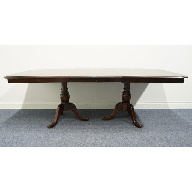 Kincaid Furniture Solid Cherry Traditional Style 90" Double Pedestal