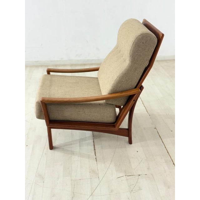Wood Mid-Century Danish Lounge Chair in Teak Armchair by Grete Jalk for Glostrup Møbelfabrik, 1960s For Sale - Image 7 of 10