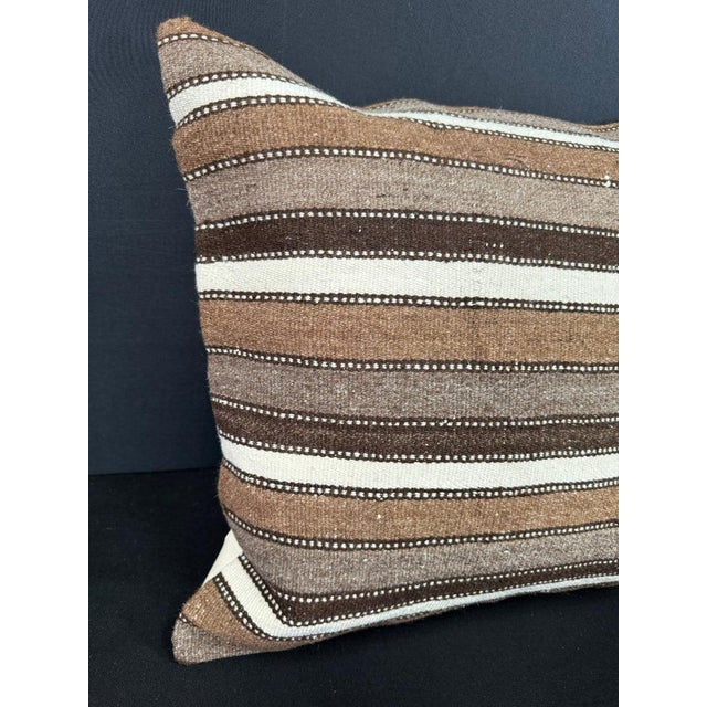 Turkish Hemp Pillow Cushion Natural Beige Brown Cushion Cover 20x20 #18190 Enhance your home decor with our Kilim Pillow...