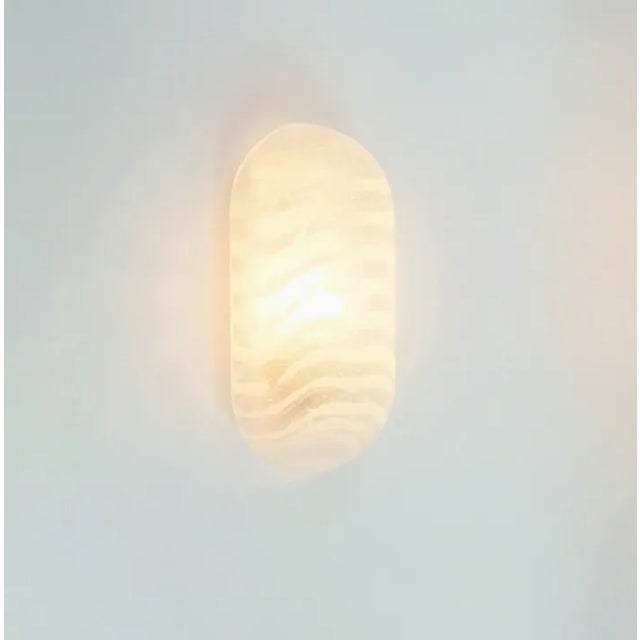 Metal 1 of 8 Modernist Striped Glass Wall Lamps/Sconces From Peill & Putzler, Germany, 1970s For Sale - Image 7 of 11