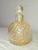 Italian Vintage Hand Blown Italian Murano Venetian Gold Flek Glass Scent Perfume Bottle For Sale - Image 3 of 13