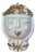 Handcrafted Italian Ceramic Planter in the Form of a Queens Head with Gilded Crown, 1970s For Sale