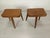Set of Vintage Oak Stools, 1950, in Good conditions. Designed 1950 to 1959