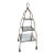 1950s Italian Hollywood Regency Iron Rope Tassel 3-Tier Etagere Stand For Sale