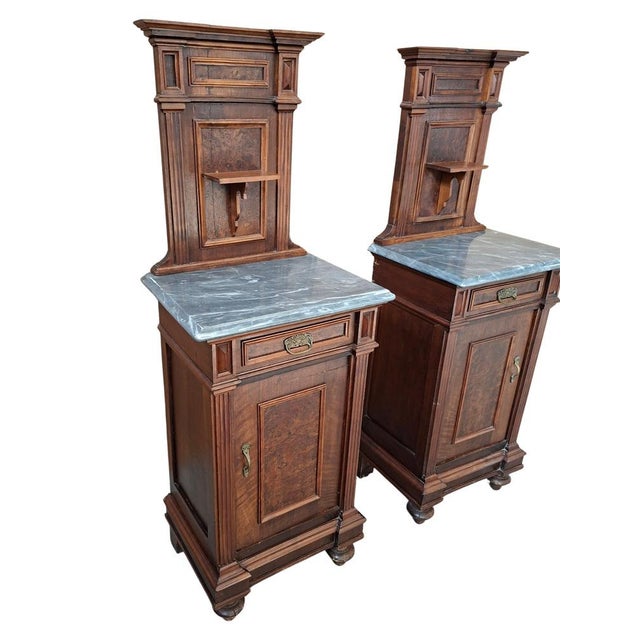 Late 19th Century Temple Bedside Tables, 1890, Set of 2 For Sale - Image 10 of 12
