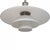 Poul henningsen ph 4½/3½ pendant lamp with white opal glass shades and a chrome aluminium socket housing. The lamp is from...