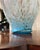 Glass 1970s Italian Murano-Style Handblown Blue Art Glass Vase With Gold and Silver Flecks, 21" For Sale - Image 7 of 18