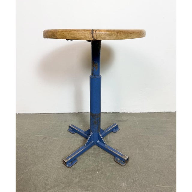 Vintage Industrial Workshop Stool, 1960s For Sale - Image 9 of 13