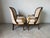 1970s Vintage French Empire Style Swan Armchairs With Gilded Carved Arms – A Pair For Sale - Image 5 of 12