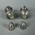 Antique Early 20th Century Set of Salt, Pepper, and Dispensers in Sterling Silver, Set of 2 For Sale - Image 6 of 11