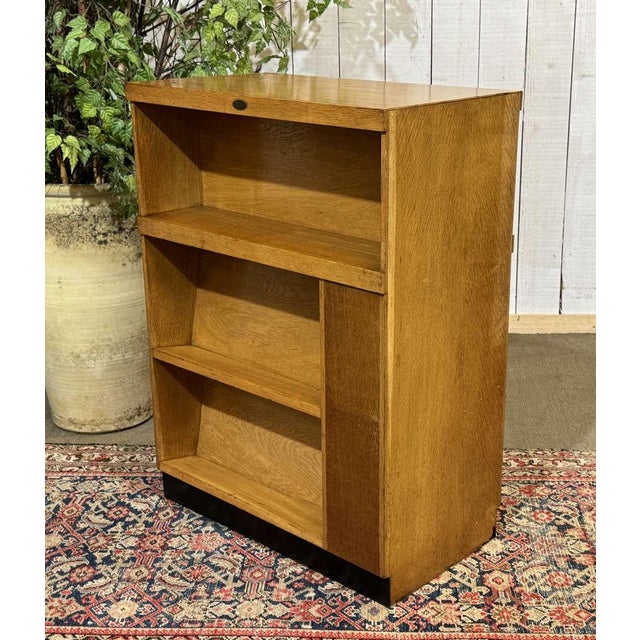English Double-Sided Oak School Library Bookcase For Sale - Image 13 of 14