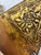 Vintage Gold Embossed Floral Metal Wall Pocket For Sale - Image 9 of 9