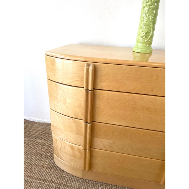 Heywood-Wakefield Vintage Mid-Century Modern Heywood Wakefield 4 Drawer Airflow Dresser For Sale - Image 4 of 16