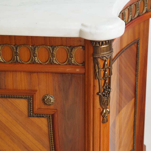 Louis XVI Sideboard with Marble Top, Wood and Bronze Fittings For Sale - Image 17 of 17