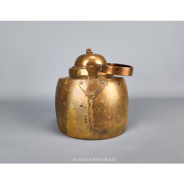 19th Century Early American Farmhouse Copper Kettle For Sale In Greenville, SC - Image 6 of 10