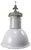 Vintage Industrial British Gray Enamel Pedant Light, 1950s For Sale