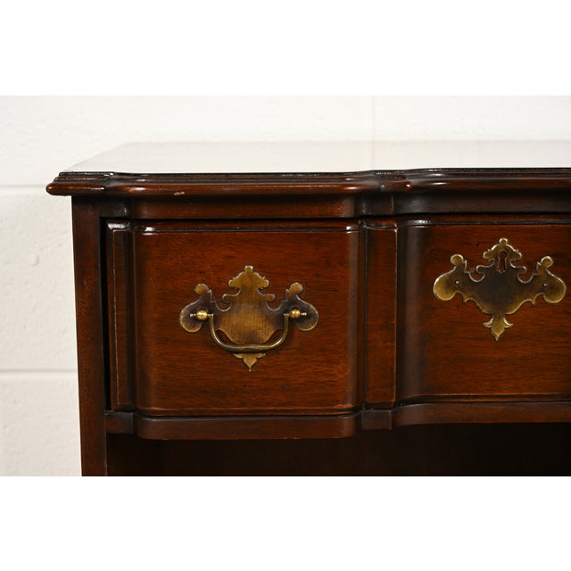 Kindel Furniture Georgian Solid Mahogany Block Front Nightstand For Sale - Image 10 of 18