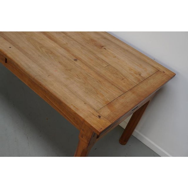 Antique 19th Century French Cherry Farmhouse Dining Table For Sale - Image 5 of 18