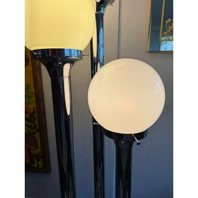 Vintage Mid‑Century Modern Chrome Floor Lamp For Sale - Image 12 of 12
