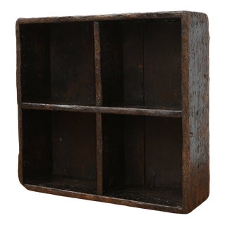 Industrial Wooden Sorting Tray, Belgium, 1920s For Sale