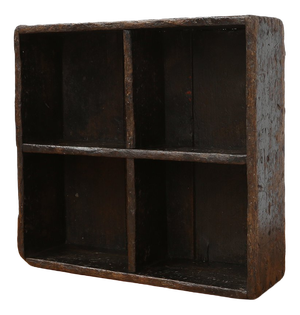Industrial Wooden Sorting Tray, Belgium, 1920s