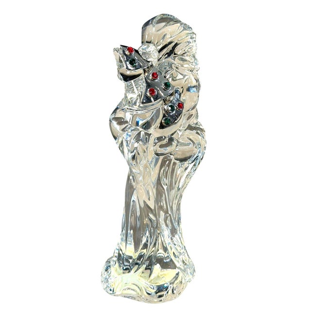 Lenox Pave Jewels Olde World Santa Crystal Figurine Germany 7" Box For Sale - Image 11 of 12