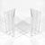 Hollywood Regency John Mascheroni Lucite Table Bases For Sale - Image 3 of 8