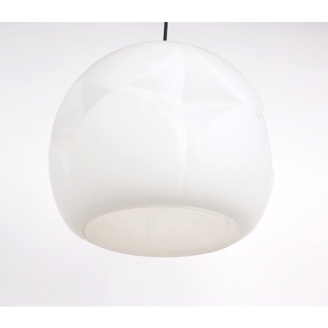 Opaline Glass Pendant Lamp from Peill & Putzler, 1960s For Sale - Image 6 of 11