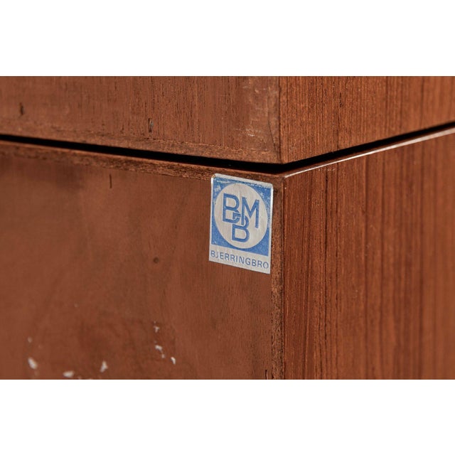 Mid-Century Danish Teak Wood Bookshelves With Dropdown Desk by Bjerringbro Møbler For Sale - Image 15 of 16