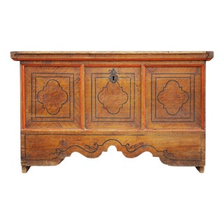 Tyrolean Painted Fir Chest, Late 18th Century For Sale