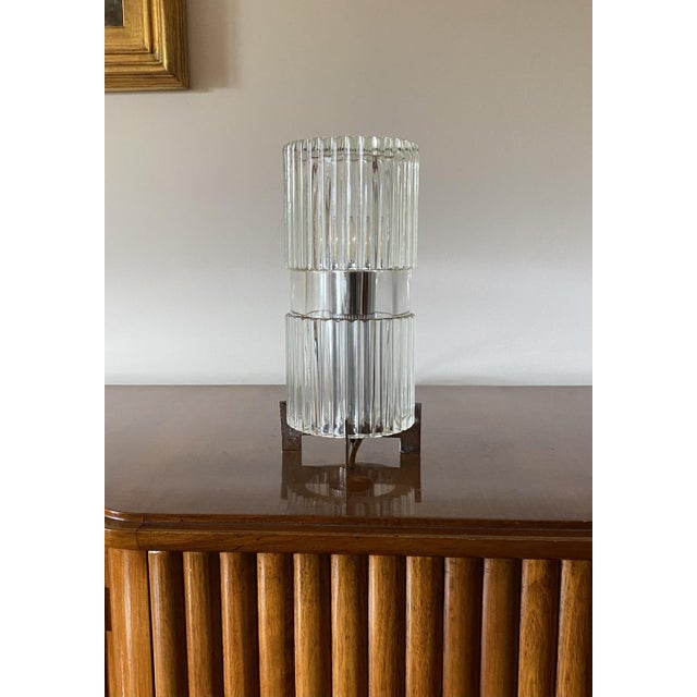 1970s Vintage Italian Glass Table Lamp, 1970s For Sale - Image 5 of 16